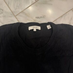 Vince Jet Black Crew Neck Tee